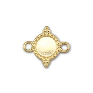 BY31&reg; Connecteur en acier Inox avec serti pour SS20 flatback Dor&eacute;