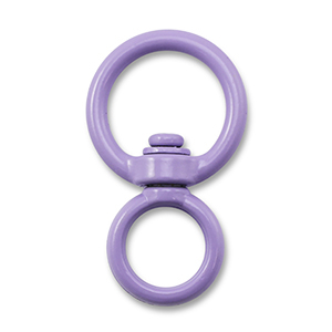 Appr&ecirc;ts color&eacute;s porte-cl&eacute;s rond Violet