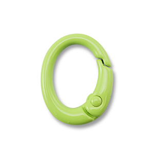 Appr&ecirc;ts color&eacute;s porte-cl&eacute;s ovale Vert