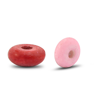 Perles en c&eacute;ramique rondelles Multicolore