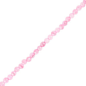 Perles coquillage rond Rose