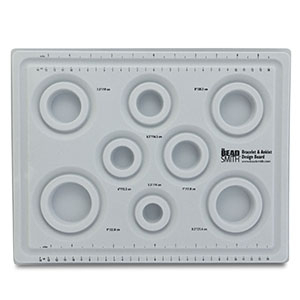 Beadsmith tableau de bijoux/bracelet avec couvercle Gris