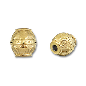 Perles en acier Inox Dor&eacute;