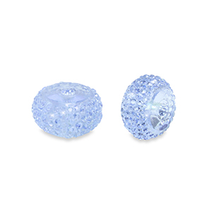 Perles en r&eacute;sine rondelles 8mm Bleu