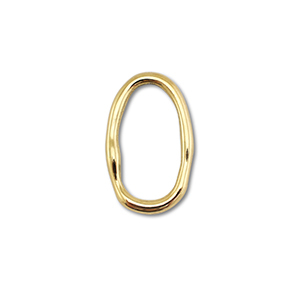 Appr&ecirc;ts en acier Inox connecteur ovale Dor&eacute;