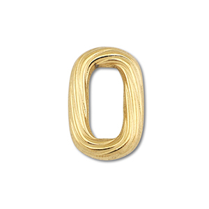 Appr&ecirc;ts en acier Inox connecteur ovale Dor&eacute;