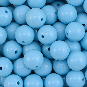 DQ Perles acryliques 14 mm Bleu