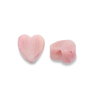 Pierres naturelles perles Quartz Rose c&oelig;ur Rose p&ecirc;che