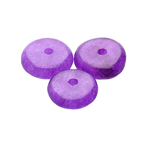 Pierres naturelles perles Quartz rondelles Violet