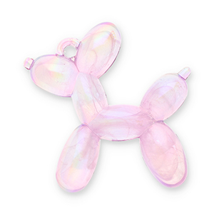 Pendentifs accroche-regard chien ballon Violet lilas-AB coating