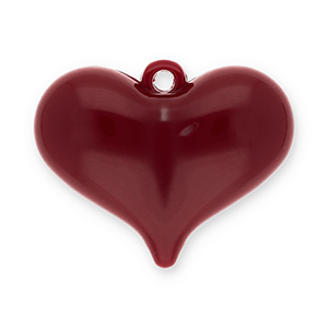 Pendentifs accroche-regard coeur Rouge rouille