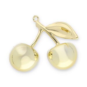 Pendentifs accroche-regard cerises Dor&eacute;