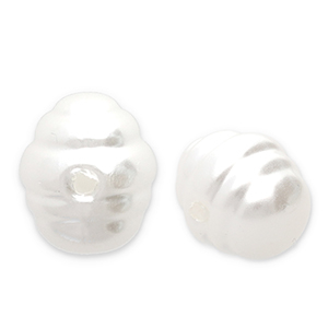 Imitations perles d&rsquo;eau douce "grain de riz" Blanc