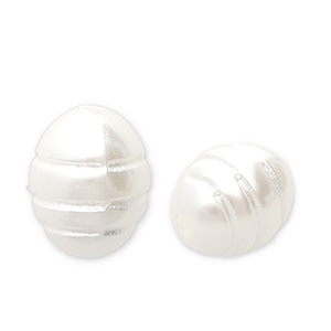 Imitations perles d&rsquo;eau douce "grain de riz" Blanc