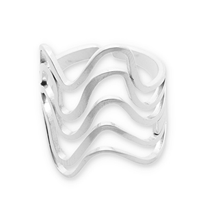 Bagues en acier Inox Argent&eacute;