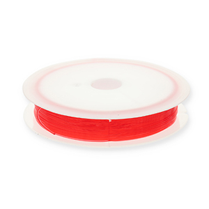 Fil &eacute;lastique 0.5mm Rouge