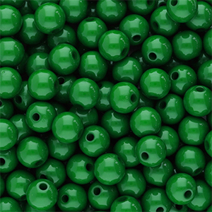 Perles acryliques 8 mm brillant Vert