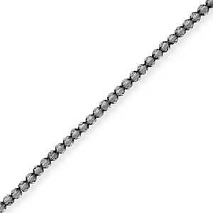 Perles &agrave; facettes Gris