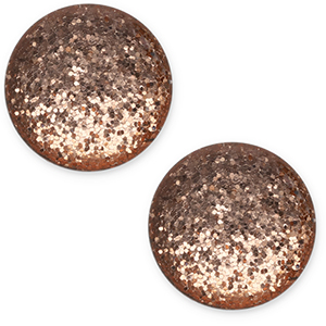 Cabochon classique 20mm Polaris Elements Paipo Marron