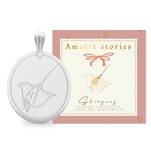 BY31&reg; Breloques en acier Inox raie pastenague Argent&eacute;