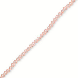 Perles &agrave; facettes bicone 4 mm Rose clair
