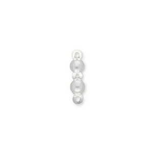 Argent 925 appr&ecirc;ts calottes 4 mm Argent&eacute;