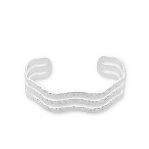 Bracelets en acier Inox jonc Argent&eacute;