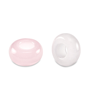 Pierres naturelles glas rondelles 14mm Rose