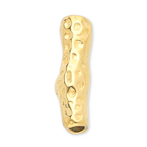 Perles en acier Inox tube Dor&eacute;