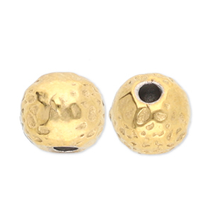 Perles en acier Inox Dor&eacute;