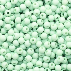 Perles acryliques 4 mm mat Vert pastel