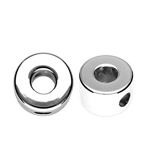 Perles acryliques alphabet lettre O Argent&eacute;