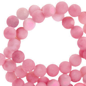 Pierres naturelles Quartz 8mm mat Rouge vin