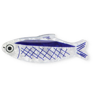 Accessoires pour cheveux pince &agrave; cheveux poisson Blanc nacr&eacute;-bleu-noir