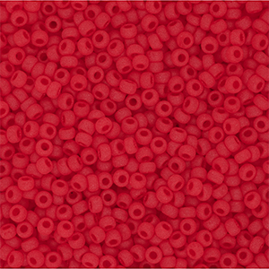 Perles de rocailles Miyuki 11/0 Matted Transparent Lt.Red 11-0140F