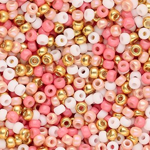 Perles de rocailles Miyuki 8/0 Holiday Pink mix100