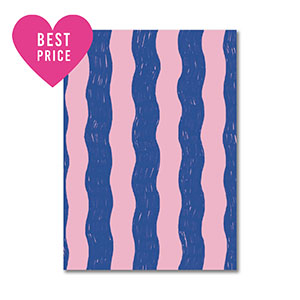 BY31&reg; Cartes &agrave; bijoux vagues Bleu-rose clair