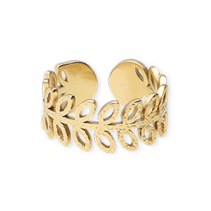 Bagues en acier Inox Dor&eacute;