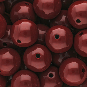 DQ Perles acryliques 20 mm brillant Salsa 18-1657 TCX