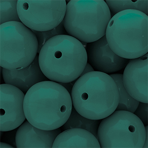 DQ Perles acryliques 16 mm brillant Mediterranea green 19-4517 TCX