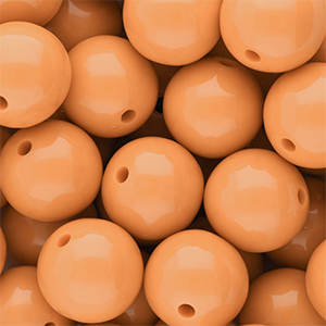 DQ Perles acryliques 16 mm brillant Chamois 15-1145 TCX