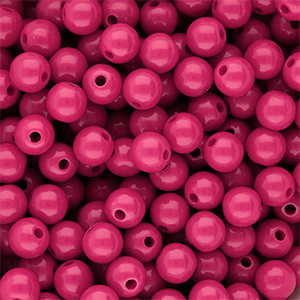 DQ Perles acryliques 10 mm brillant Rose violet 17-2624 TCX