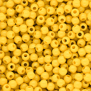 DQ Perles acryliques 6 mm brillant Vibrant yellow 13-0858 TCX