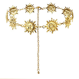 Cha&icirc;nes de taille soleil Dor&eacute;