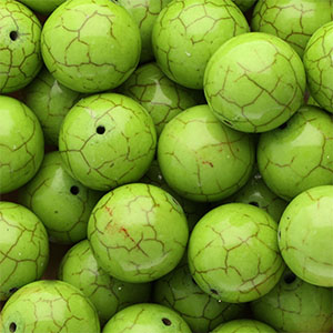 Perles en c&eacute;ramique 20&nbsp;mm Vert