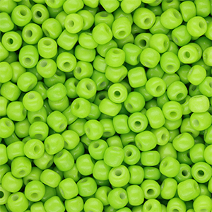 Perles de rocailles 6/0 (4 mm) Vert lime