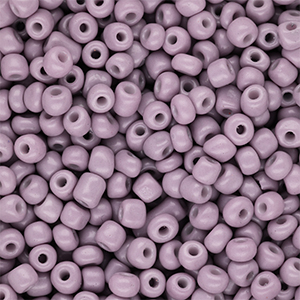 Perles de rocailles 6/0 (4 mm) Violet mauve poussi&eacute;reux