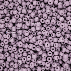 Perles de rocailles 8/0 (3 mm) Violet mauve poussi&eacute;reux