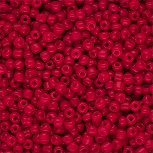 Perles de rocailles 8/0 (3 mm) Rouge