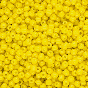 Perles de rocailles 8/0 (3 mm) Jaune